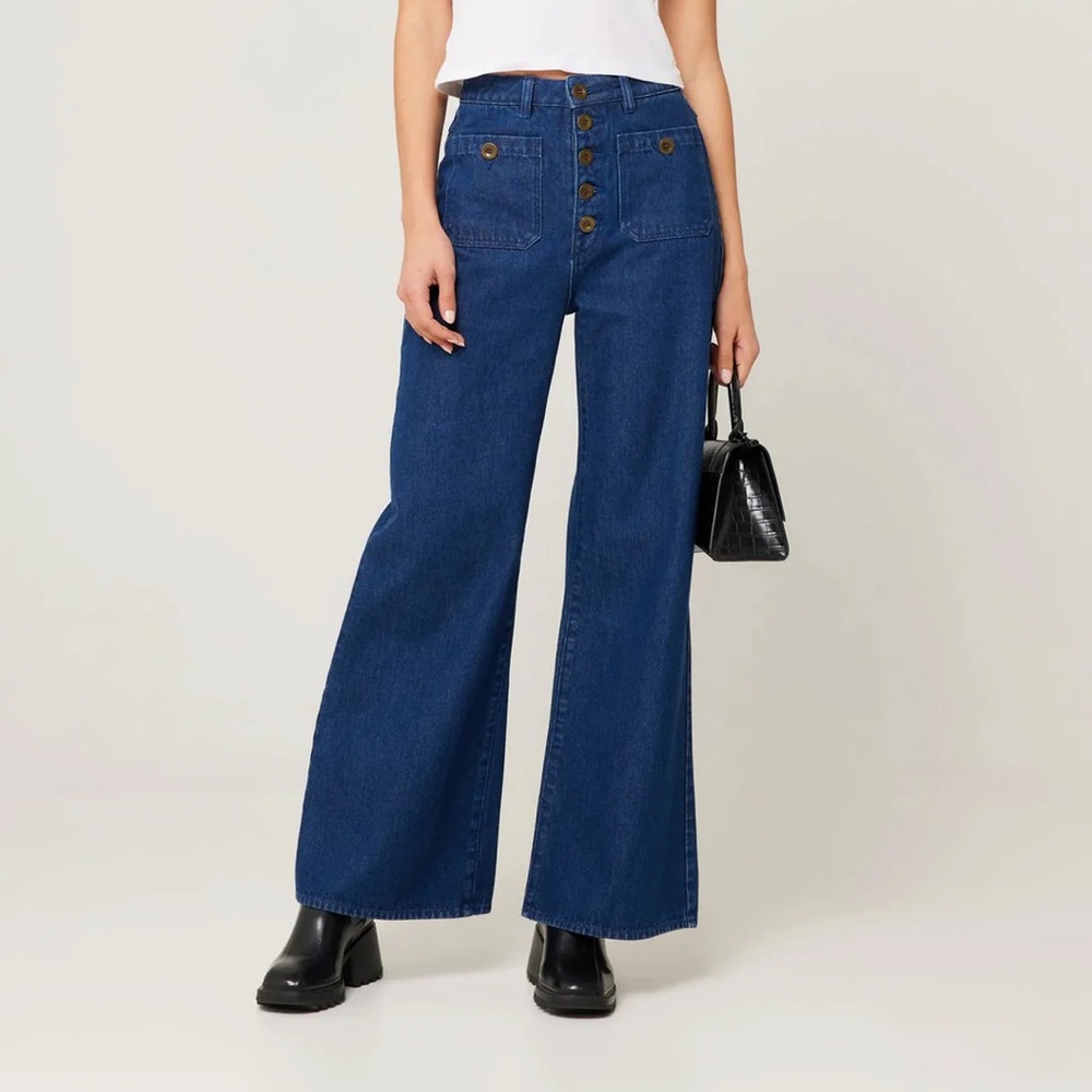 Rollas wide leg jeans
